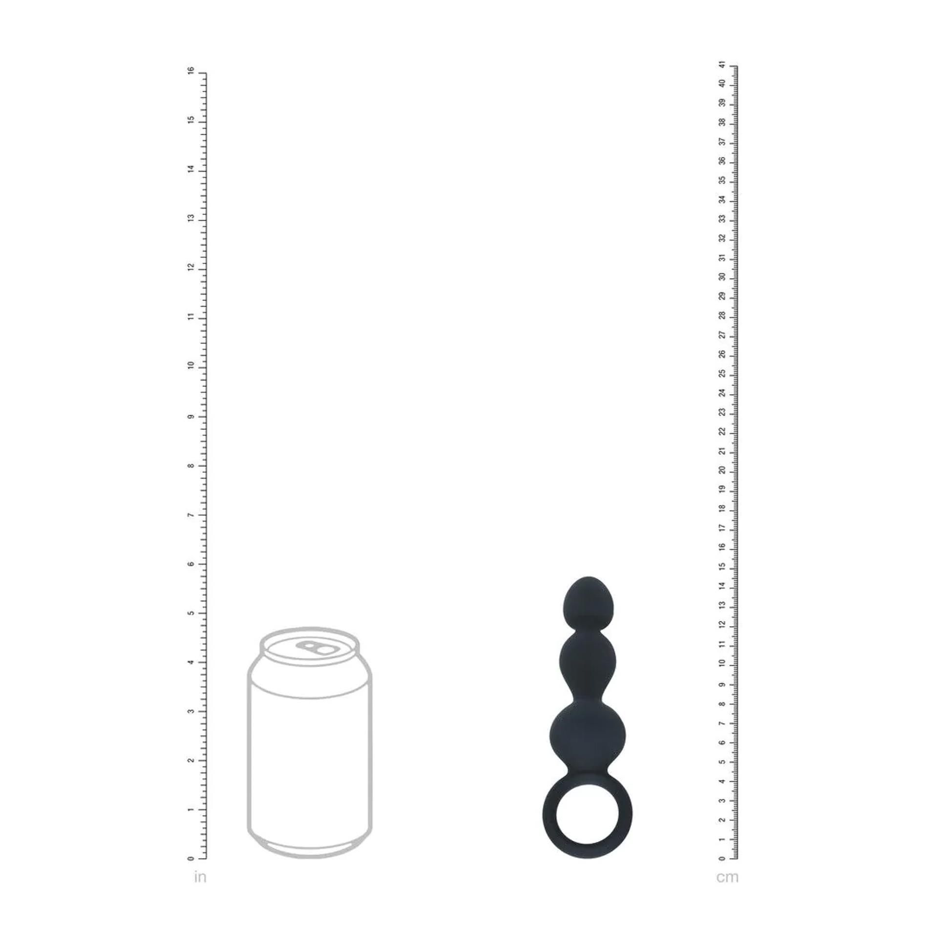 Korek analny Levelz by Shots, 10.5 cm (czarny)