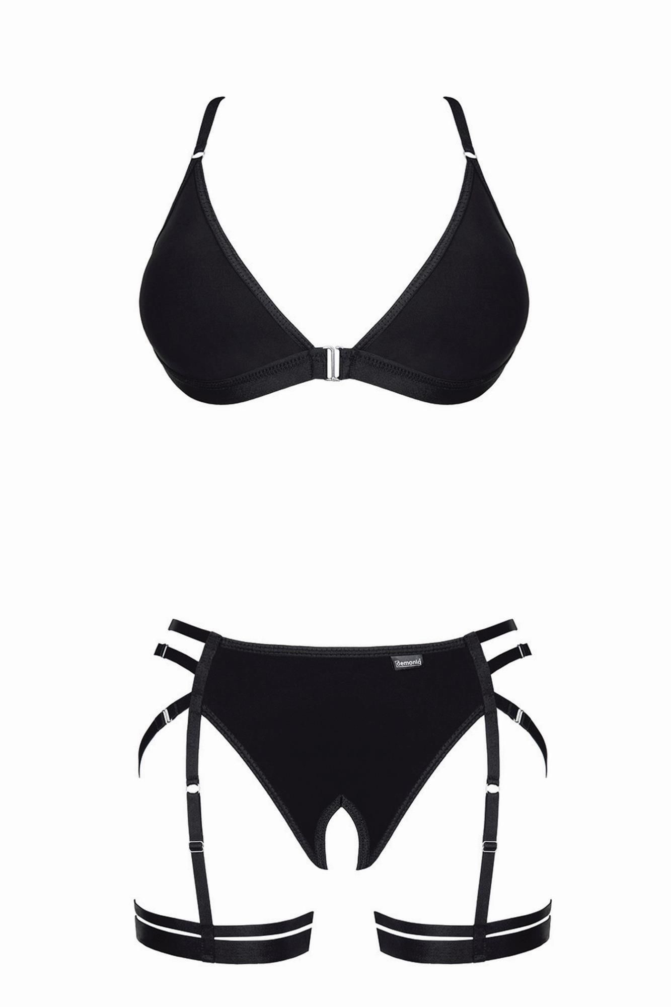Эротический комплект Demoniq LadyX Dorita, M (черный)