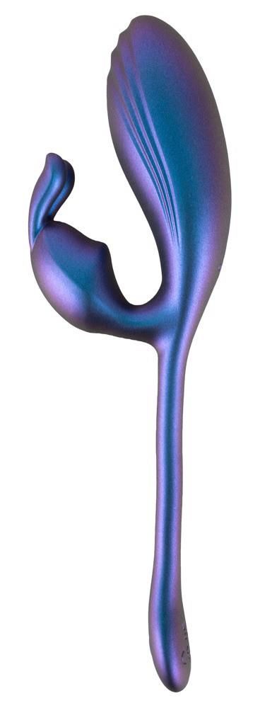 Wibrator Sweet Smile Flexible Double Bullet, 22.5 cm (niebieski)