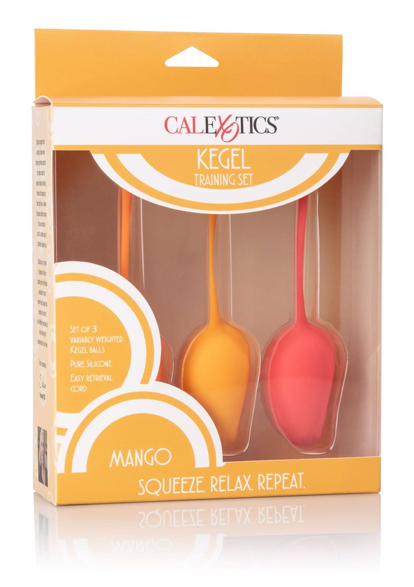 Набор вагинальных шариков California Exotic Mango, 3 шт (мульти)