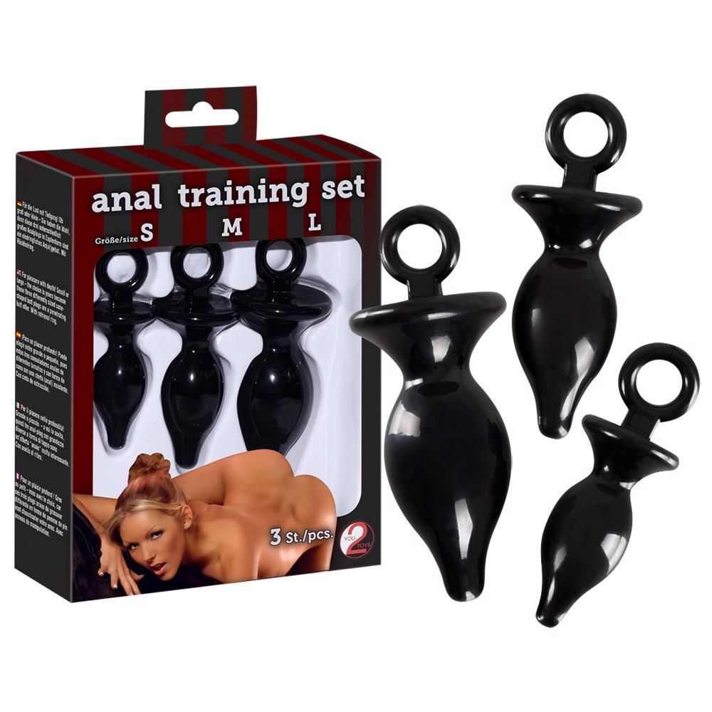 Набір анальних пробок Orion Anal Training Set, 3 шт (чорний)