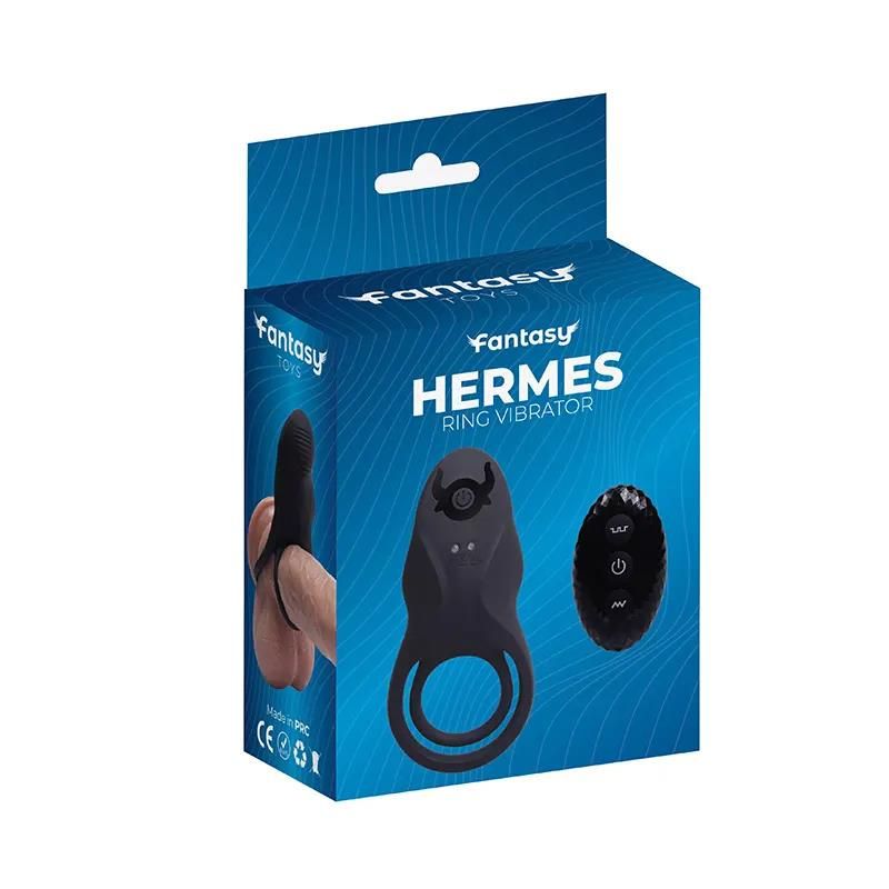 Pierścień erekcyjny Fantasy Hermes, 5 cm (czarny)