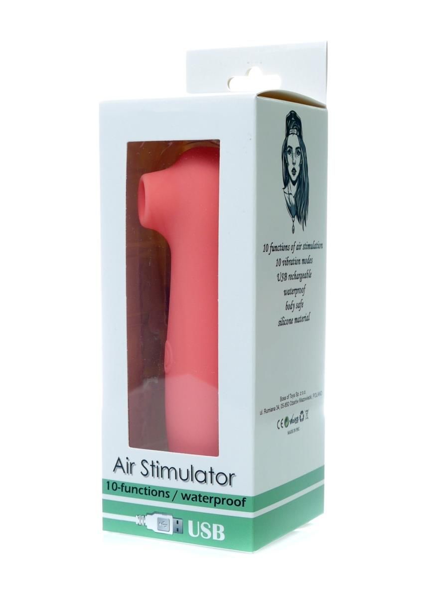 Вакуумный стимулятор клитора Boss Series Air Stimulator (коралловый)