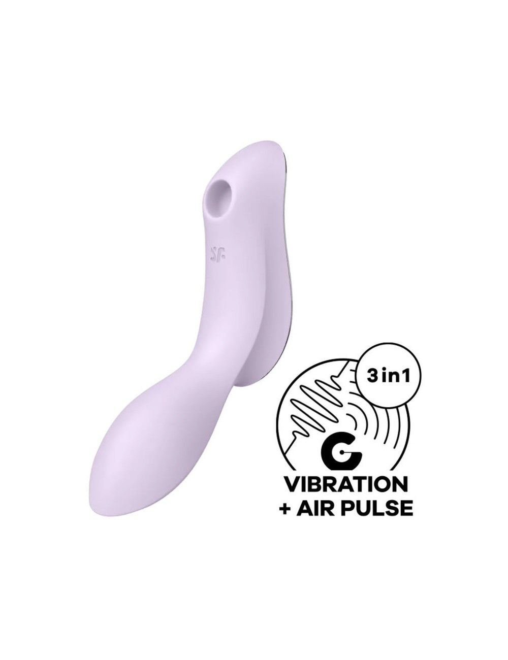 Вакуумный стимулятор клитора с вибрацией Satisfyer Curvy Trinity 2 (сиреневый)