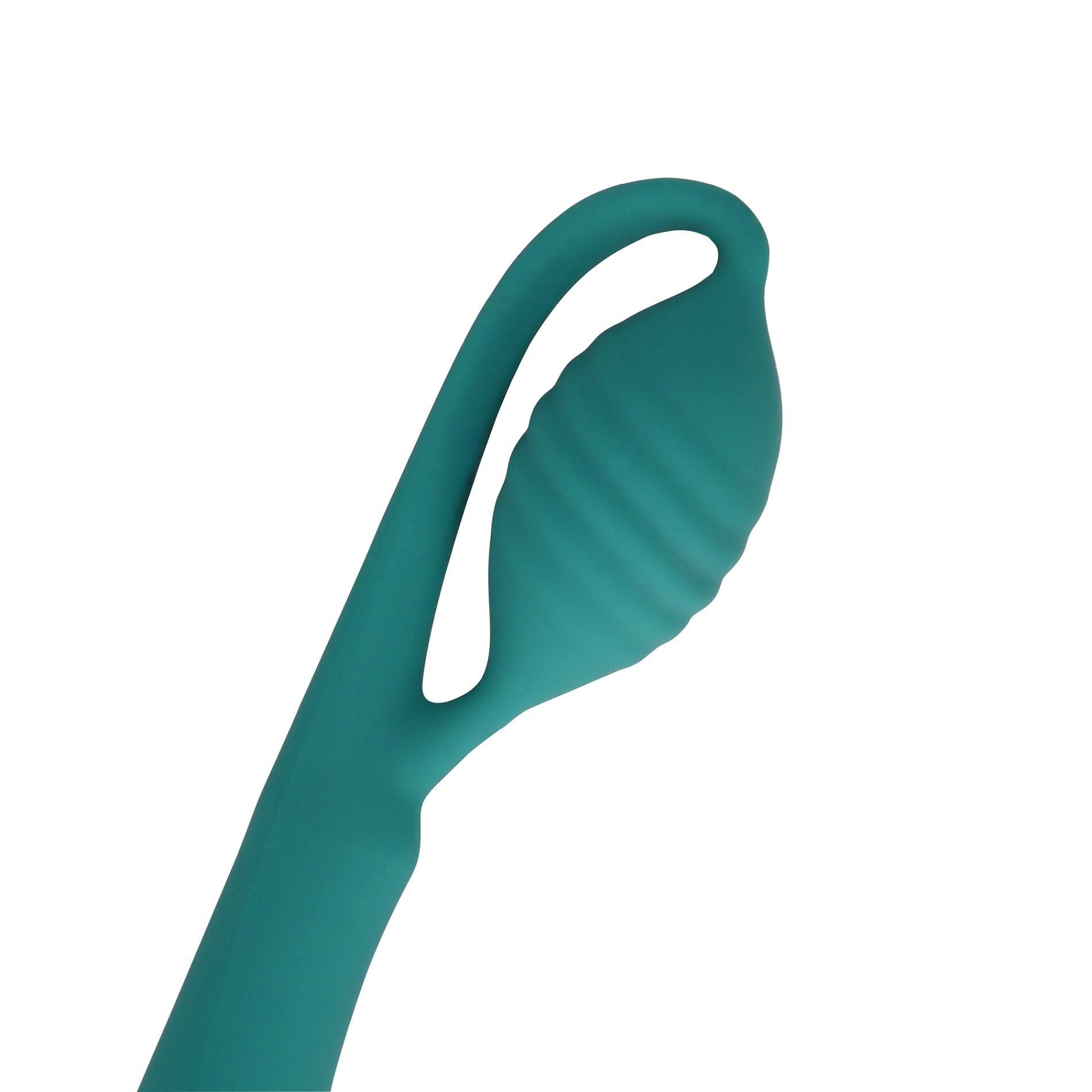 Вибратор Loveline G-Spot With Bead, 21.6 см (зеленый)
