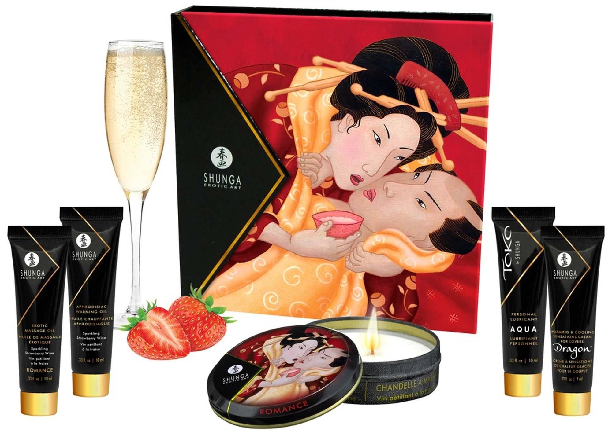 Набір інтимної косметики Shunga Geisha Secrets полуниця з шампанським