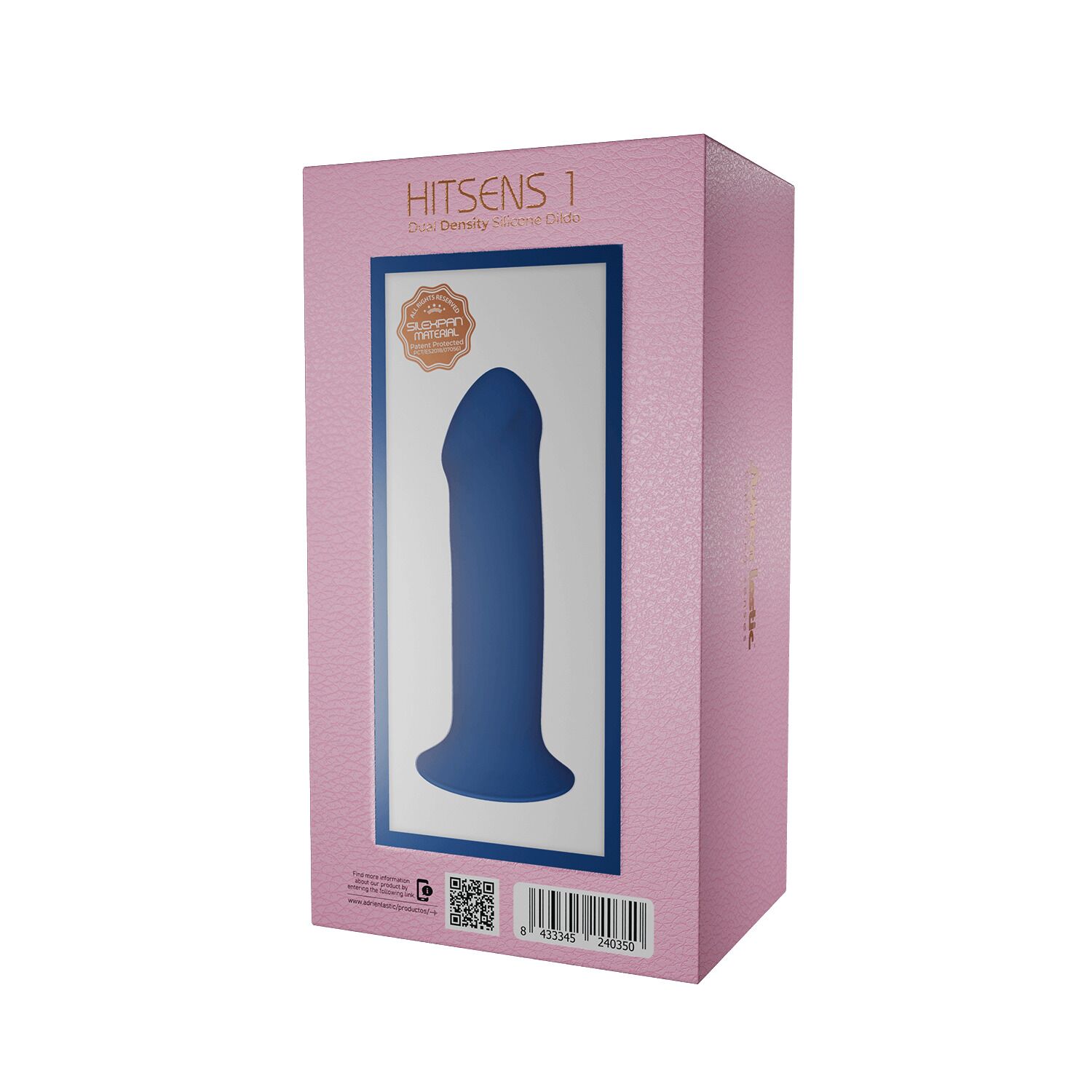 Фаллоимитатор Adrien Lastic Hitsens 1, 18 см (синий)