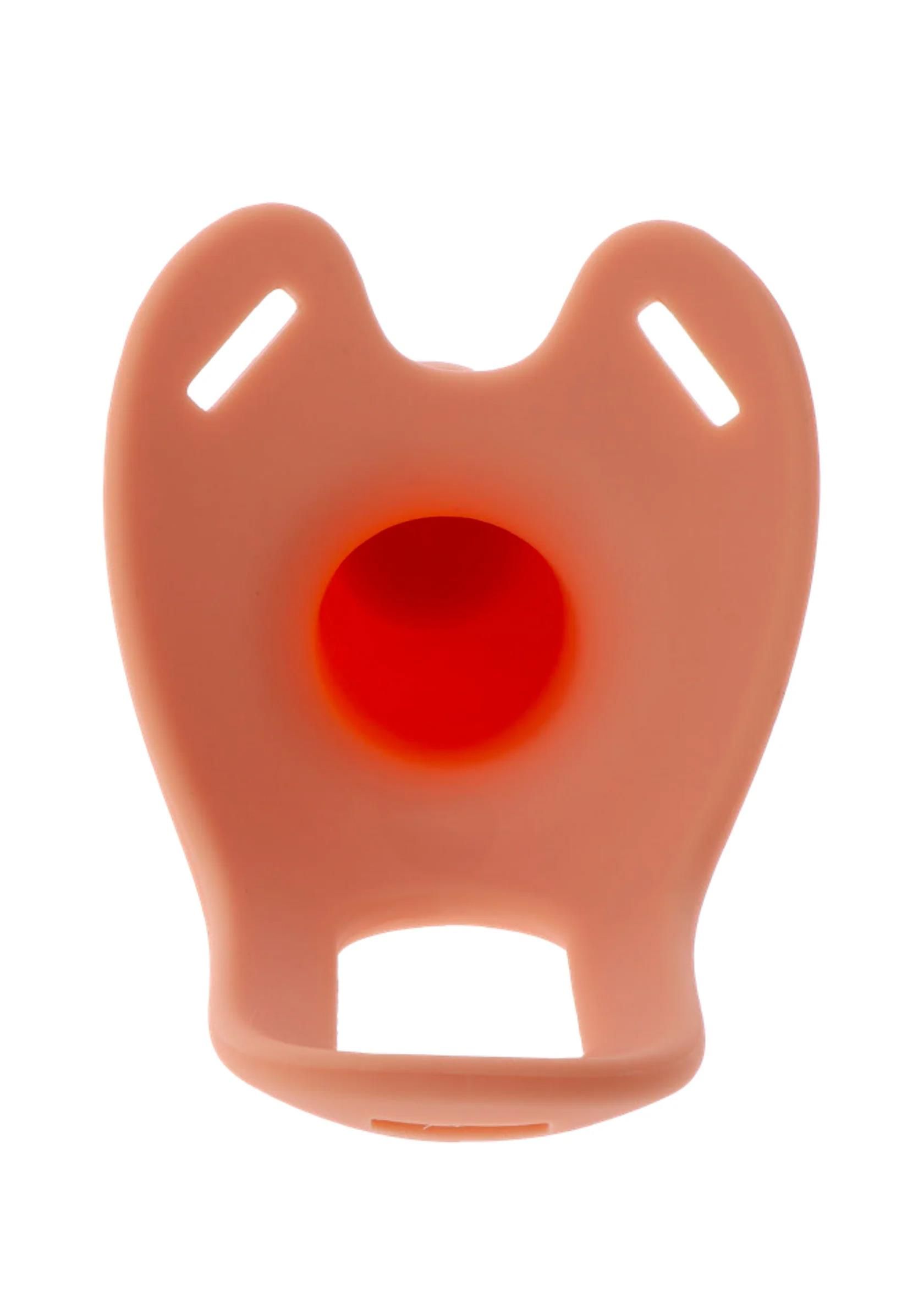 Полый страпон Hidden Desire Hollow Penis Strapon Vibrating Silicone, 16 см (телесный)