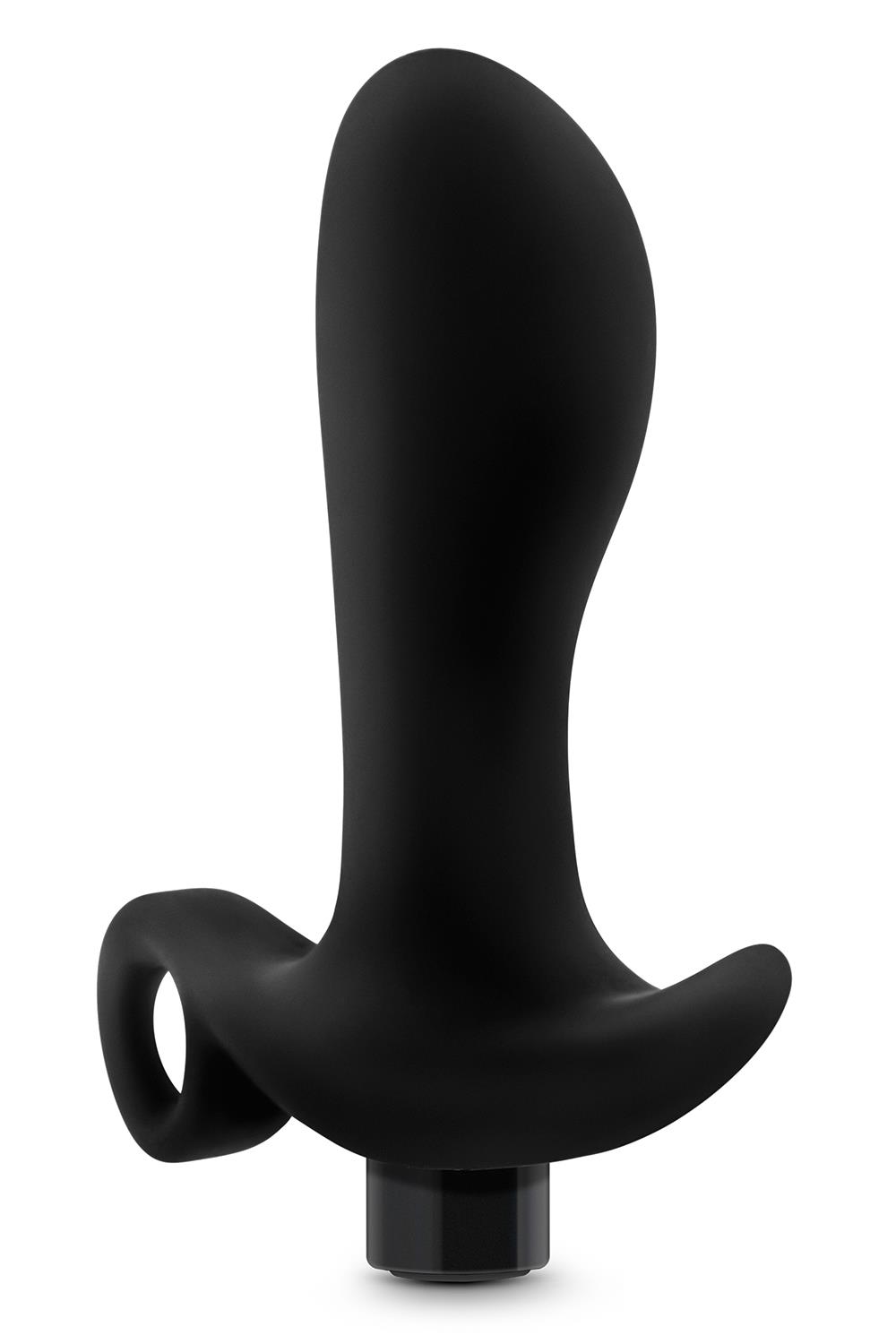 Стимулятор простаты Anal Adventures Platinum Vibrating 1, 10.7 см (черный)