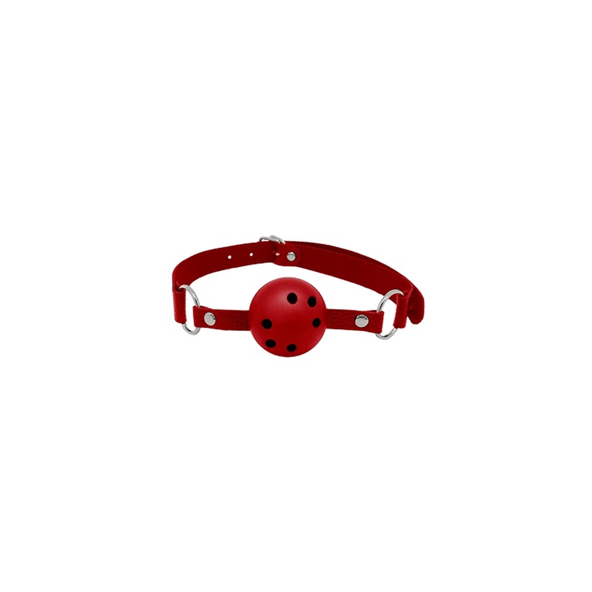 Кляп воздухопроницаемый Alive Discretion, 4,5 см (красный)