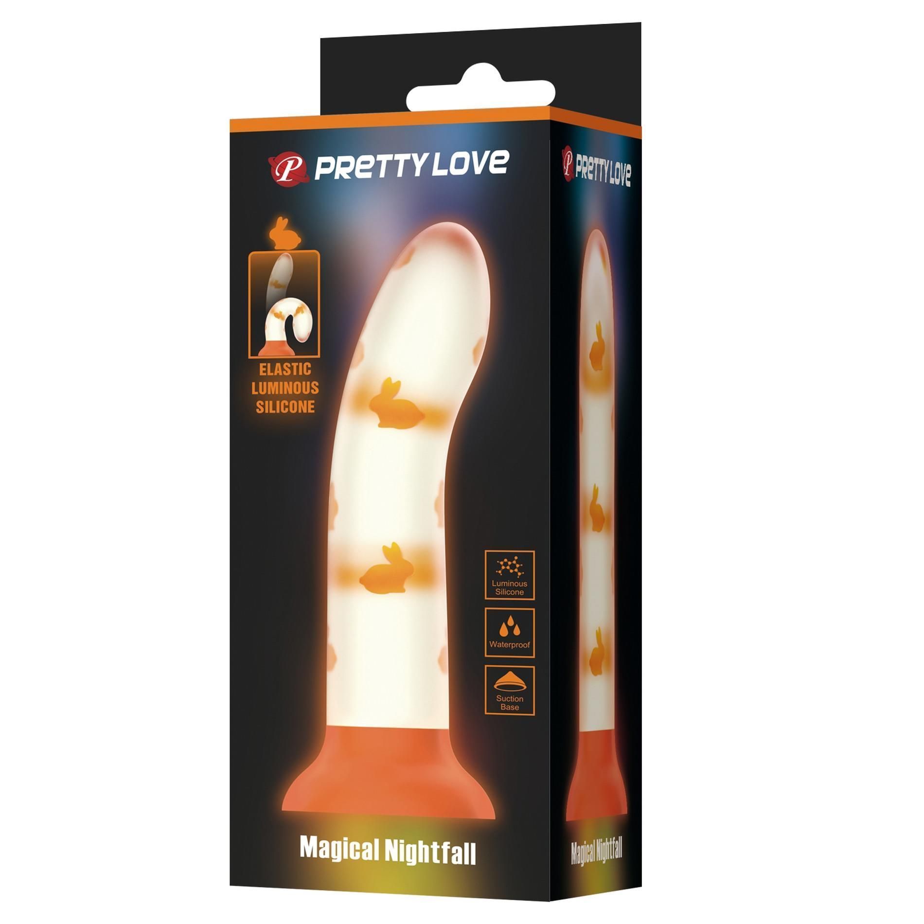 Фалоімітатор Pretty Love Magical Nightfall, 17 см (помаранчевий)