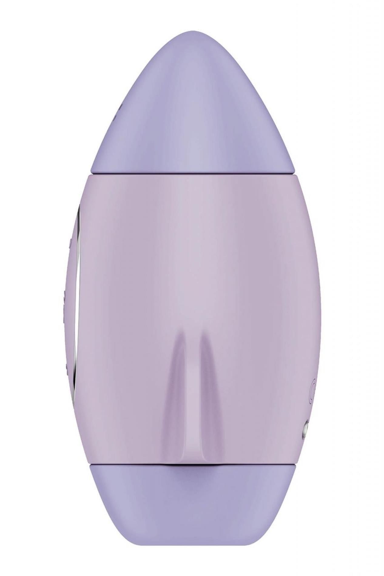Вакуумний стимулятор клітора з вібрацією Satisfyer Mission Control (фіолетовий)