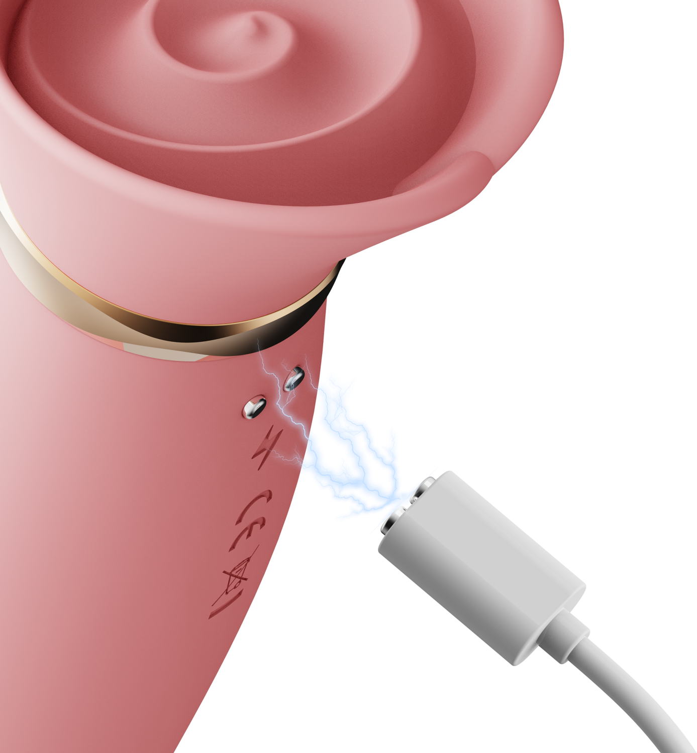 Вибратор-кролик Zalo Rose Rabbit Thruster, 25 см (светло-розовый)