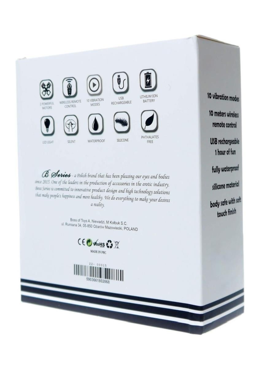 Стимулятор простаты B - Series Magic Remote Control, 12.7 см (черный)