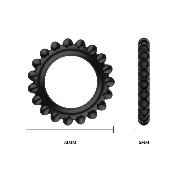 Набор эрекционных колец Baile Titan Cock Ring Set, 3 шт( чёрный )