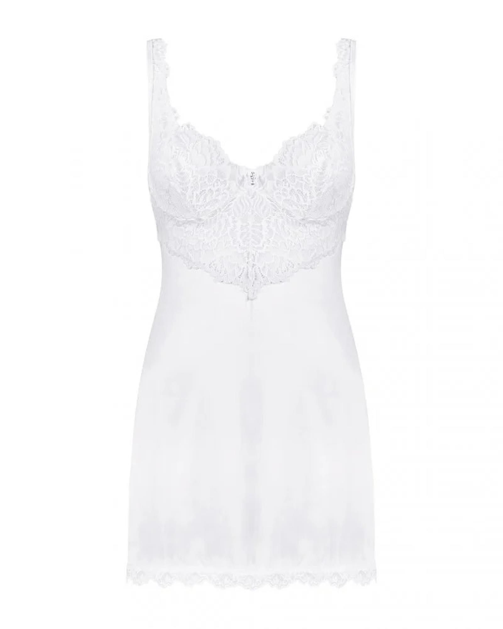 Комплект белья Obsessive Amor Blanco, S/M (белый)