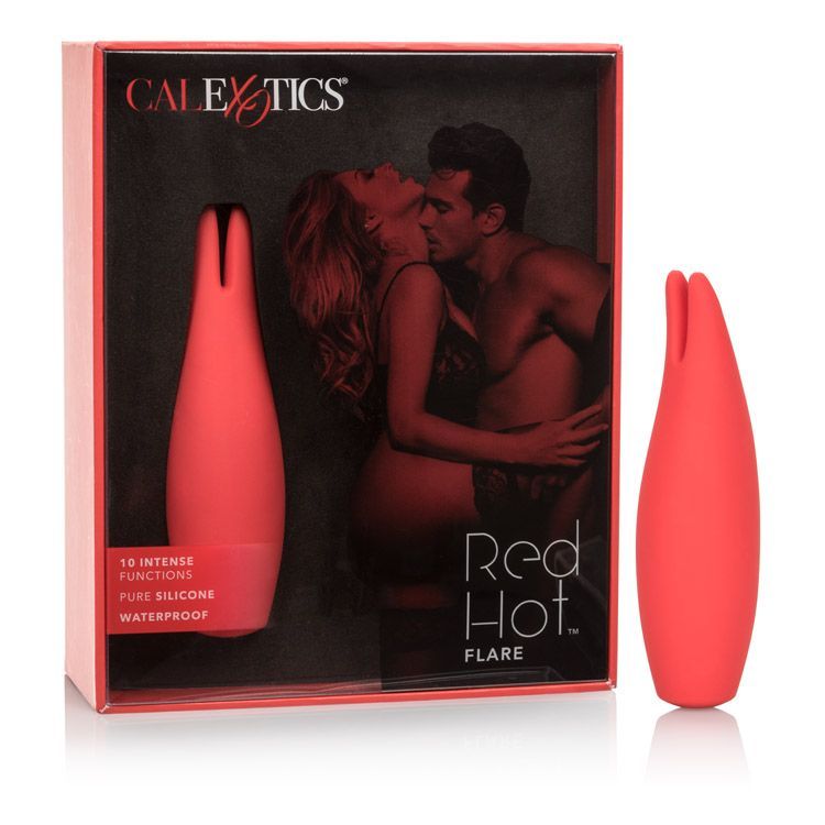 Вибратор для клитора CalExotics Red Hot Flare, 11,5 см (красный)