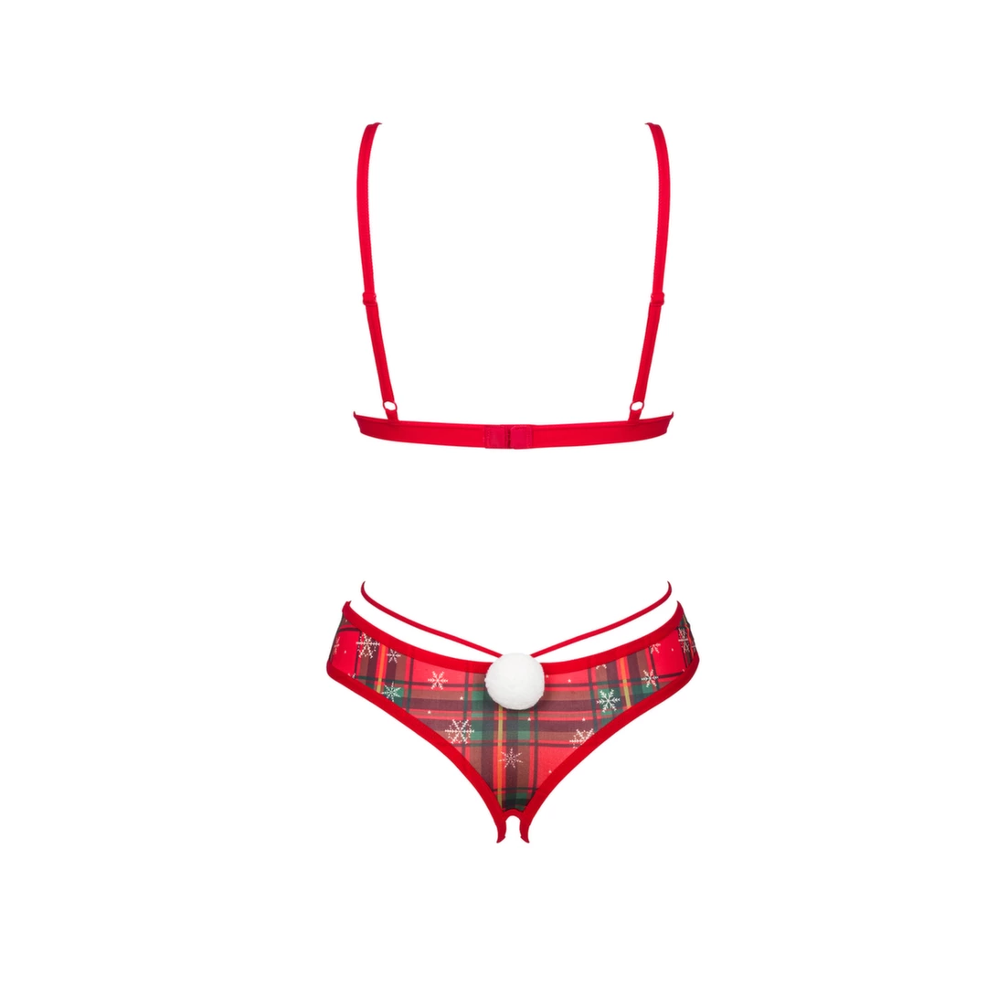Комплект белья Obsessive Ms Merrilo, M/L (красный)