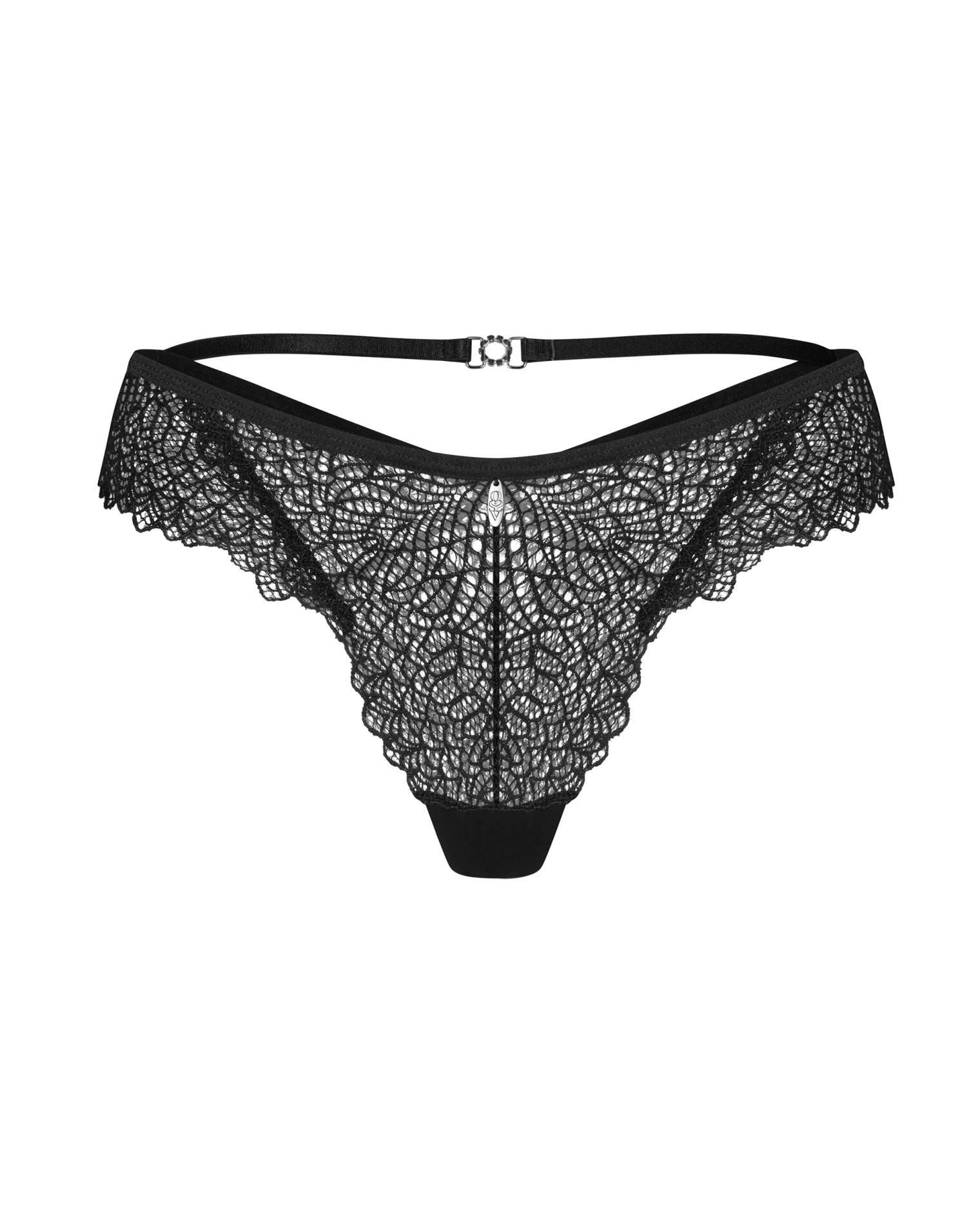 Трусики Obsessive Iliosa, 2XL/3XL (черный)