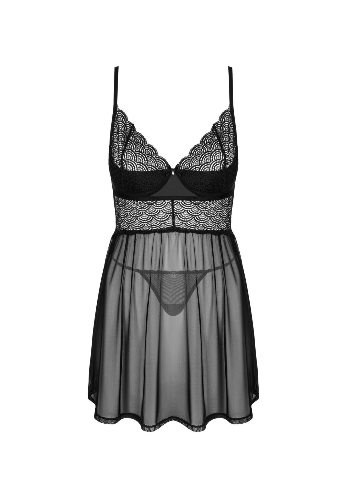 Komplet erotyczny Obsessive Chemeris, M/L (czarny)