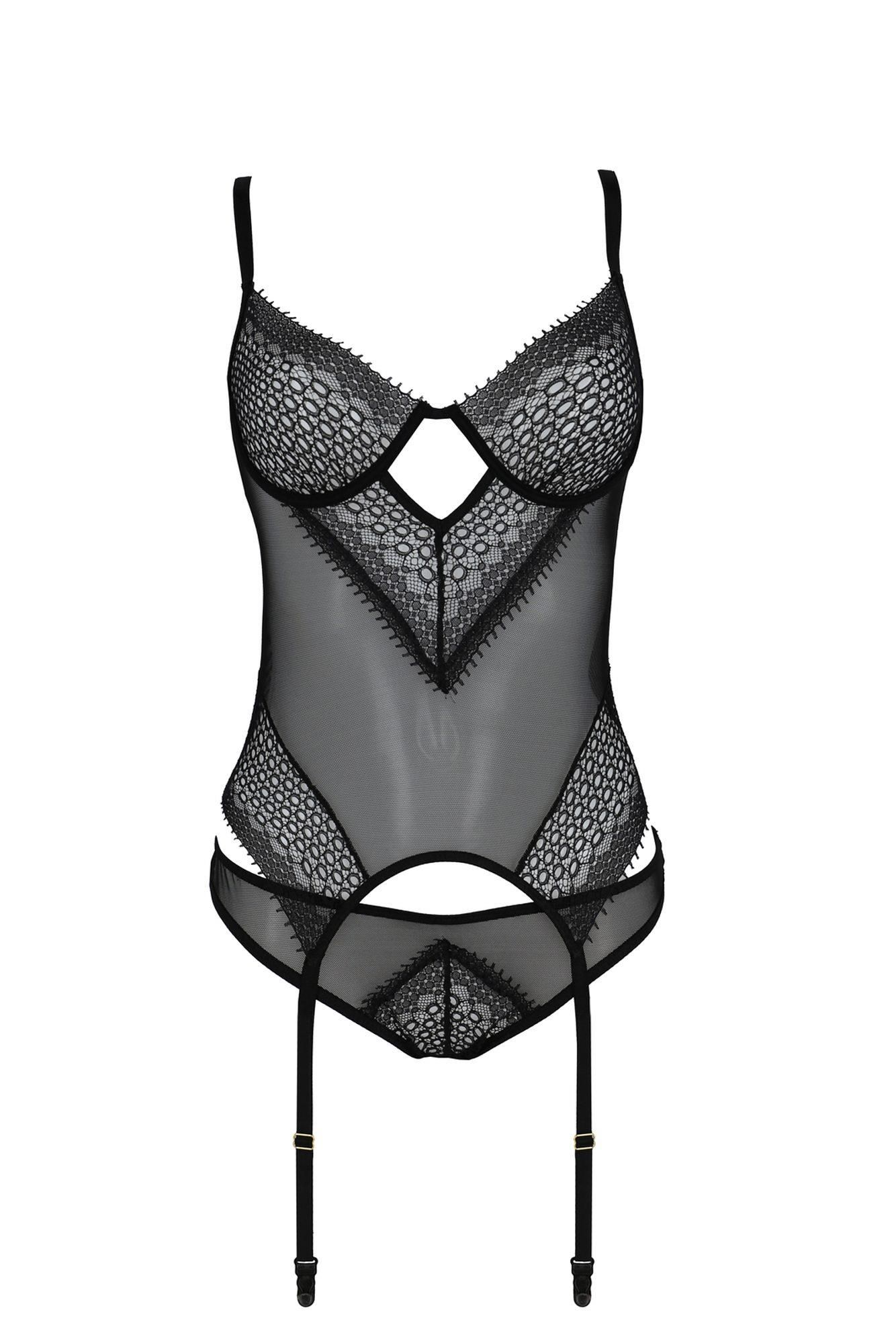 Сексуальный комплект Denerys Casmir, S/M (черный)