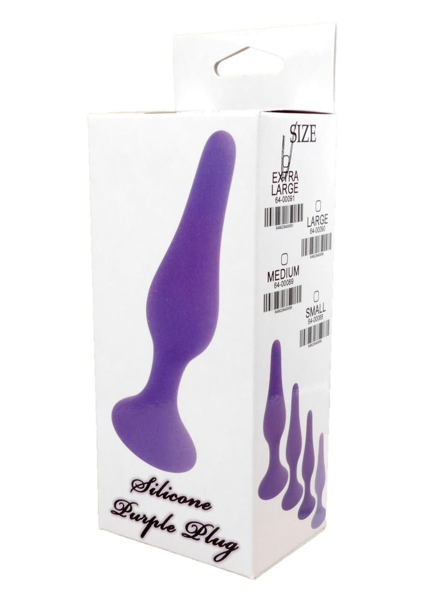 Анальна пробка Boss Silicone Plug Black Extra Large, 15 см (фіолетовий)