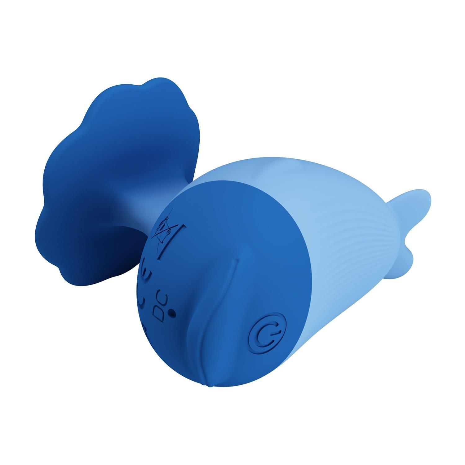 Вибратор для клитора Pretty Love Dolphin, 6.4 см (голубой)