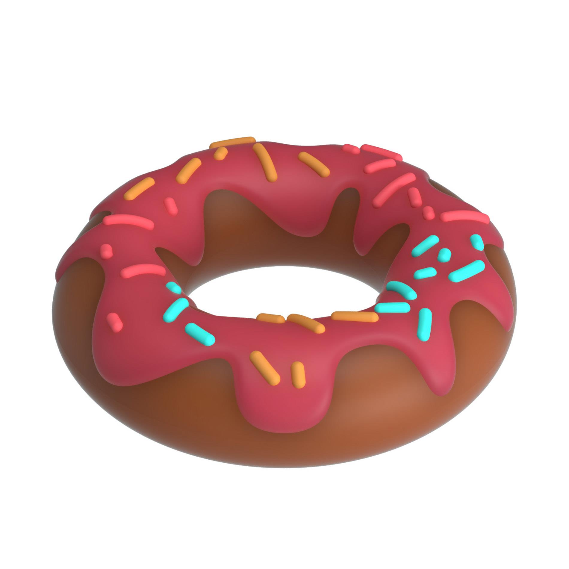 Эрекционное кольцо Pretty Love Super Donut Cock Ring, 4.6 см (розовый)