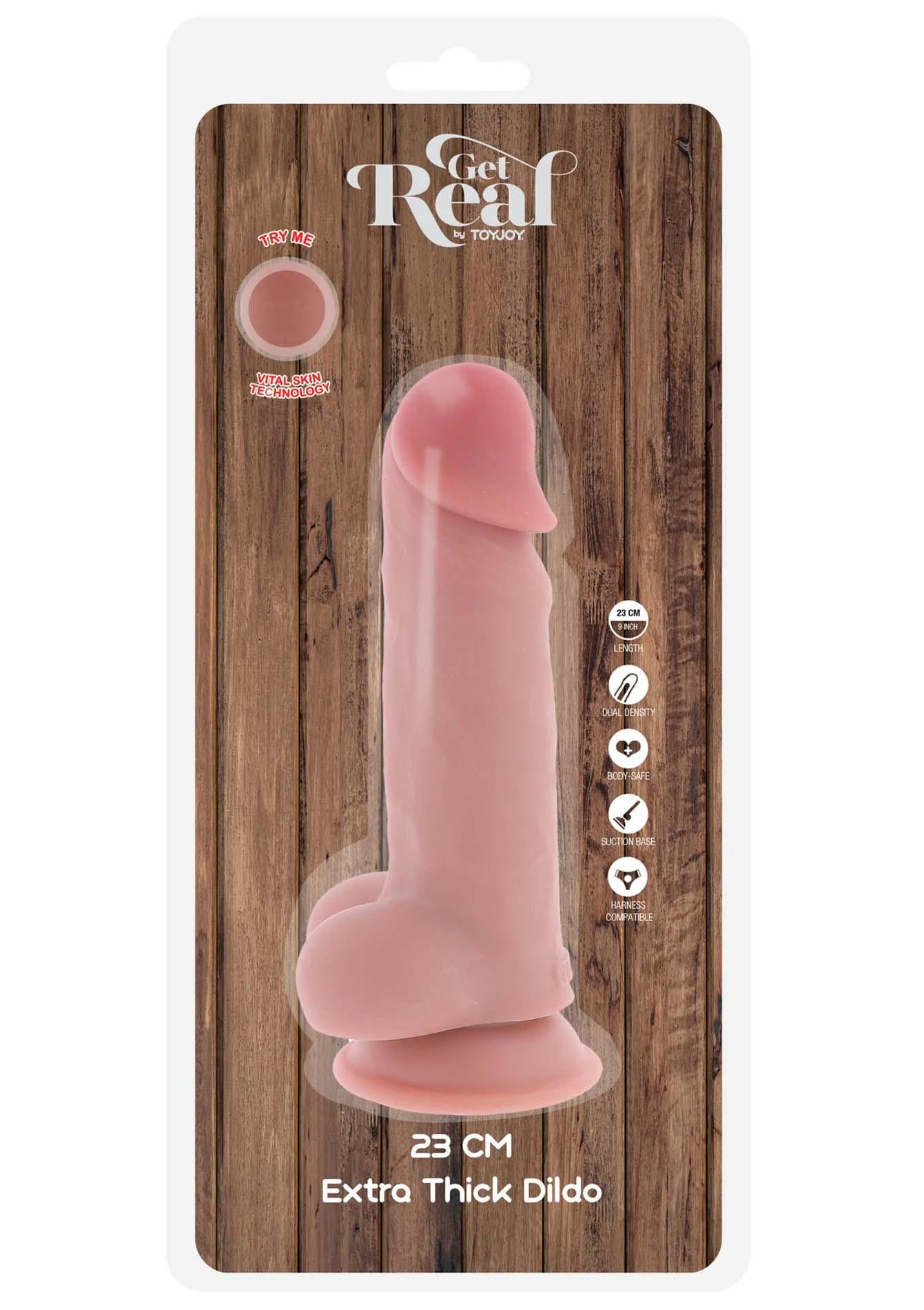 Фаллоимитатор Deluxe Dual Density Thick, 23 см (телесный)