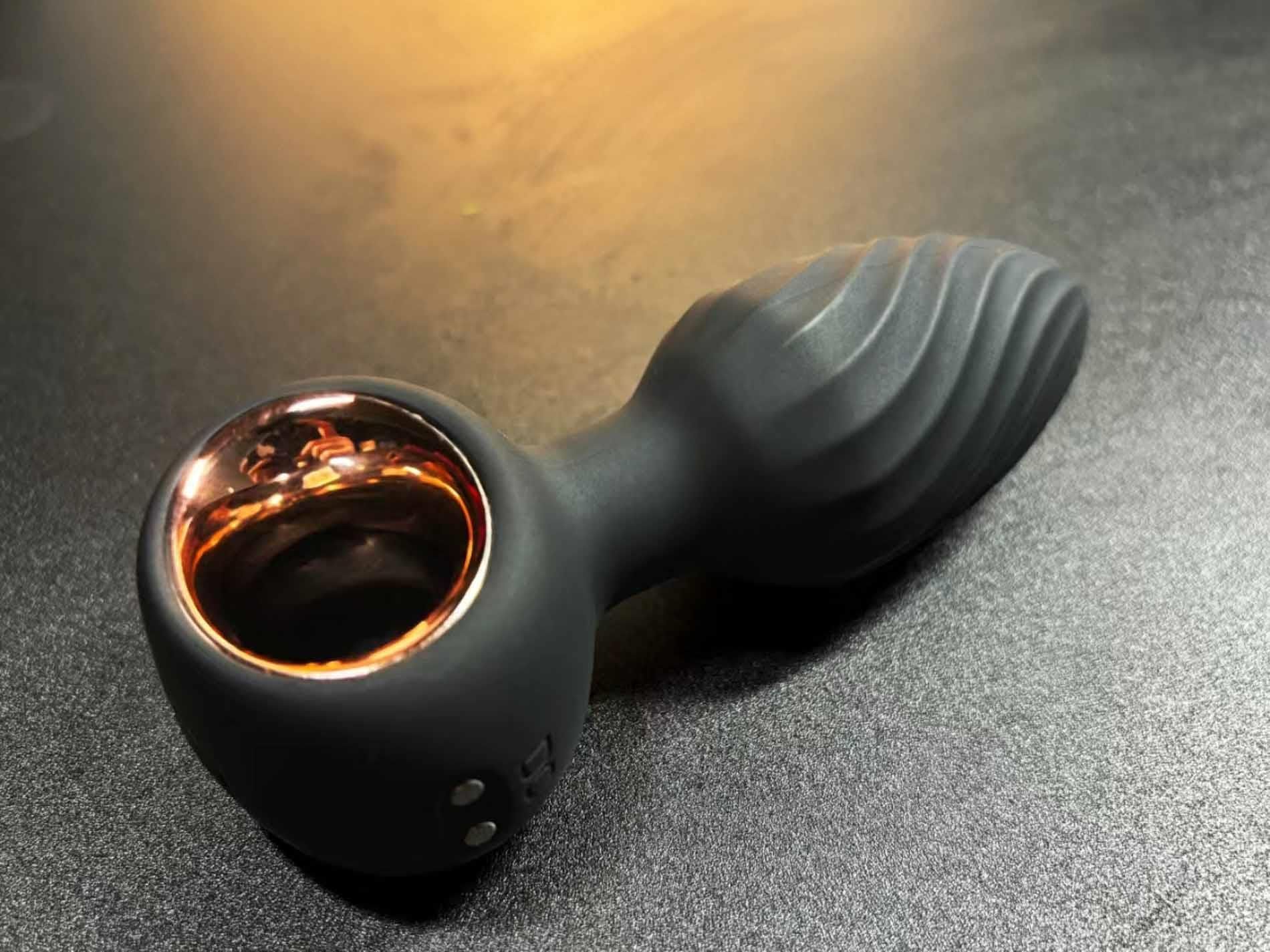 Korek analny B - Series Cute Aisi Rotating Plug, 10.9 cm (czarny)