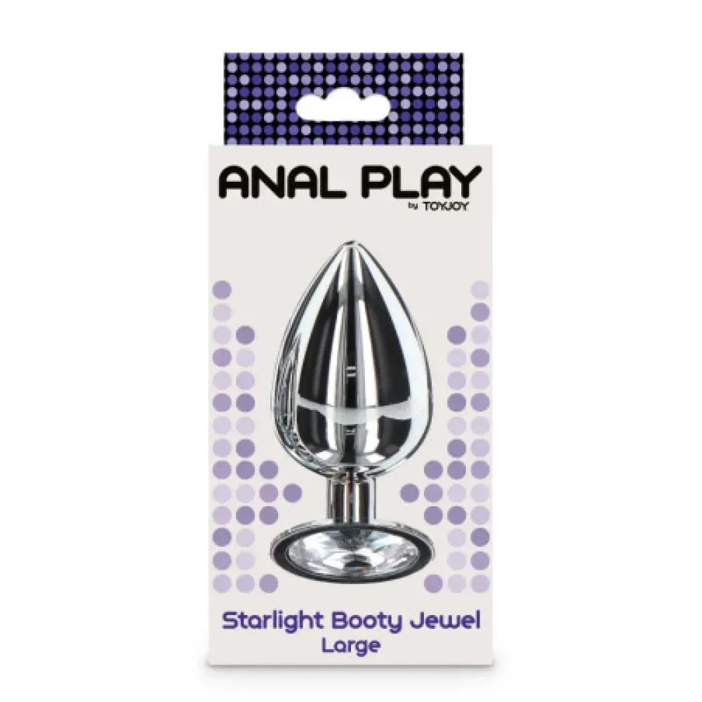 Korek analny Anal Play Starlight Booty Jewel Large, 9.5 cm (srebrny)