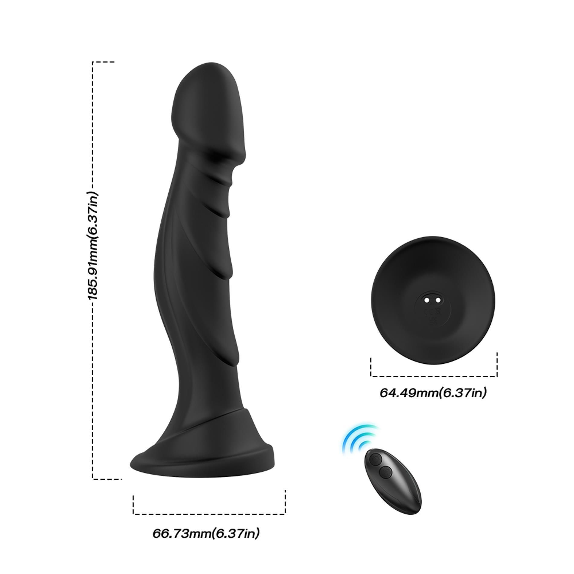 Вибратор B - Series Joy Optimus Black, 18.5 см (черный)