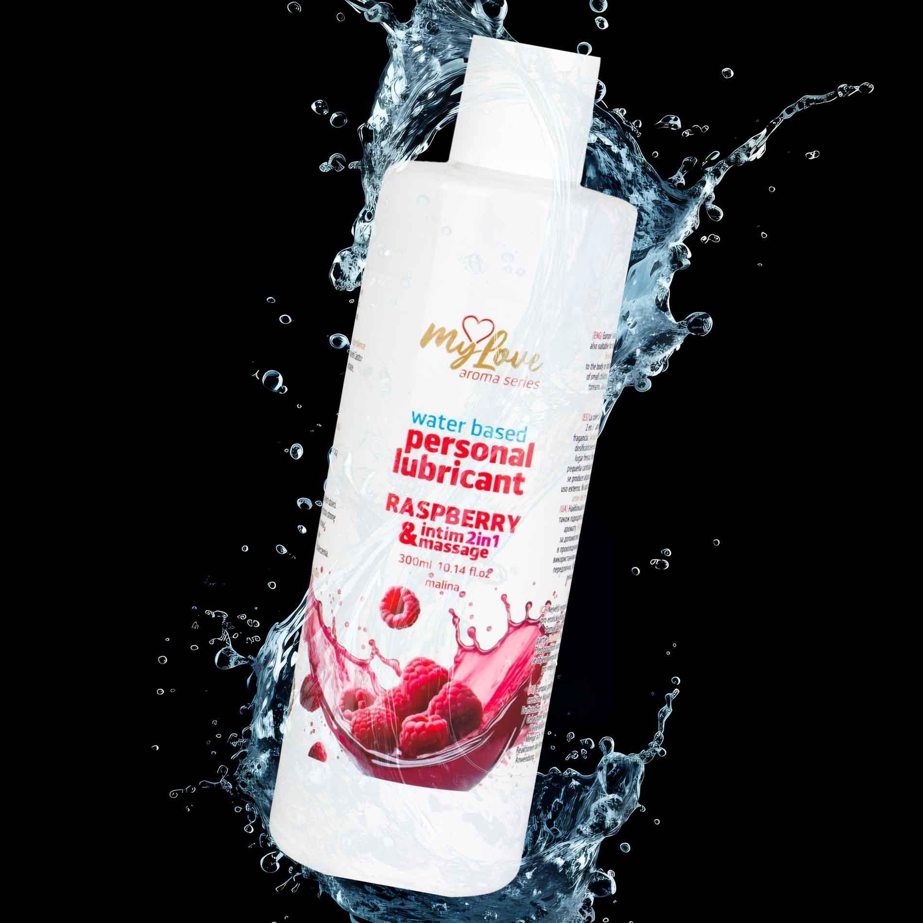 Лубрикант MyLove Aroma Series Intim&Massage 2in1 Raspberry, 300 мл