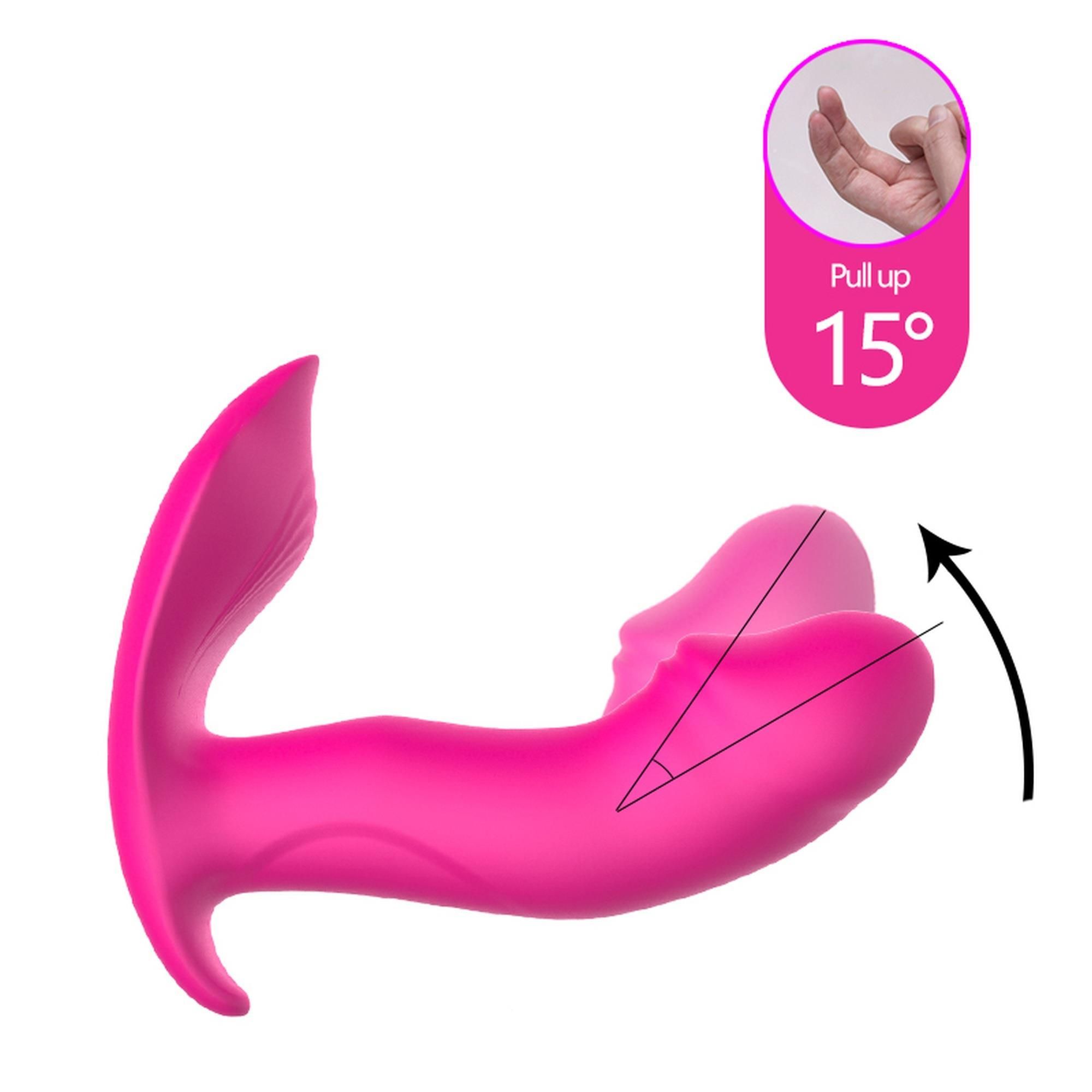 Вібратор у трусики Foxshow Silicone Panty, 12 см (рожевий)