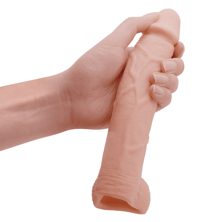 Насадка на пеніс Baile Sex Toys Big Man, 21 см (тілесний)