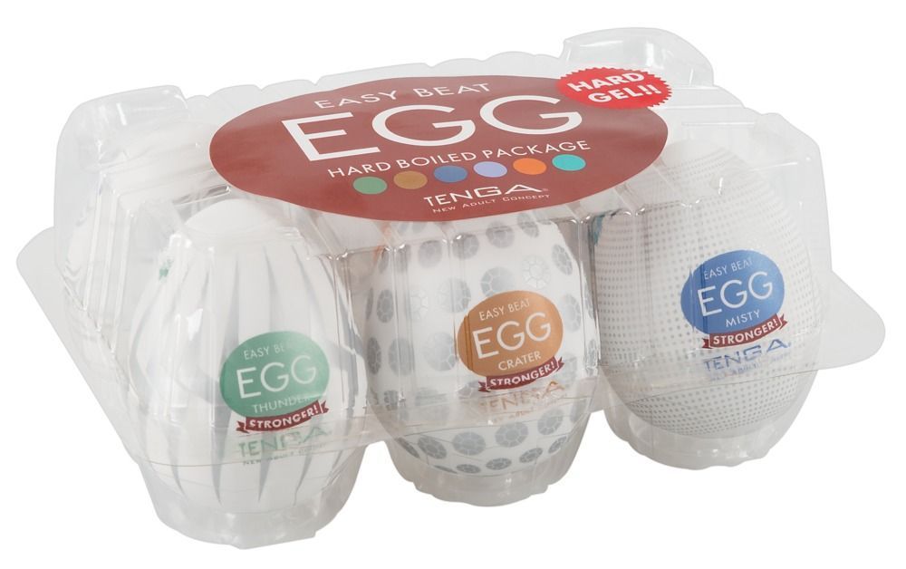 Набор мастурбаторов Tenga Egg Hard Boild Pack, 6 шт (белый)