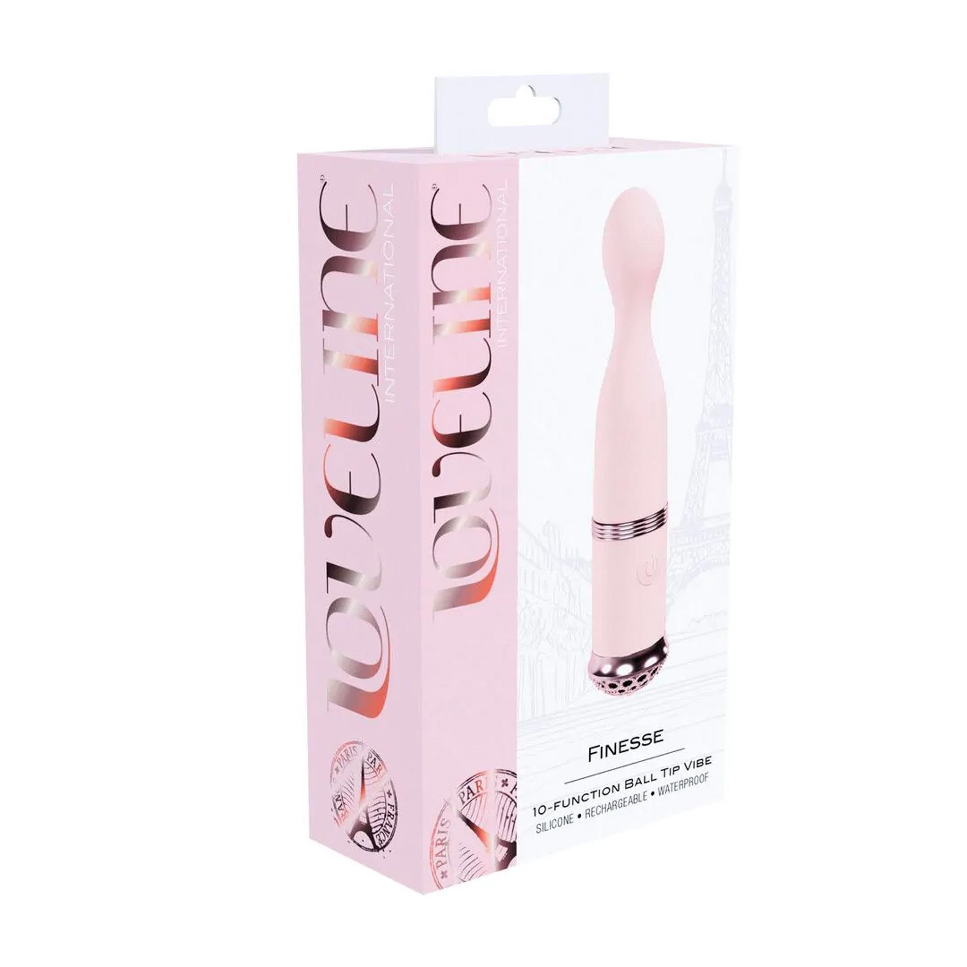 Wibromasażer Loveline Finesse Ball Tip Vibe, 11.7 cm (różowy)