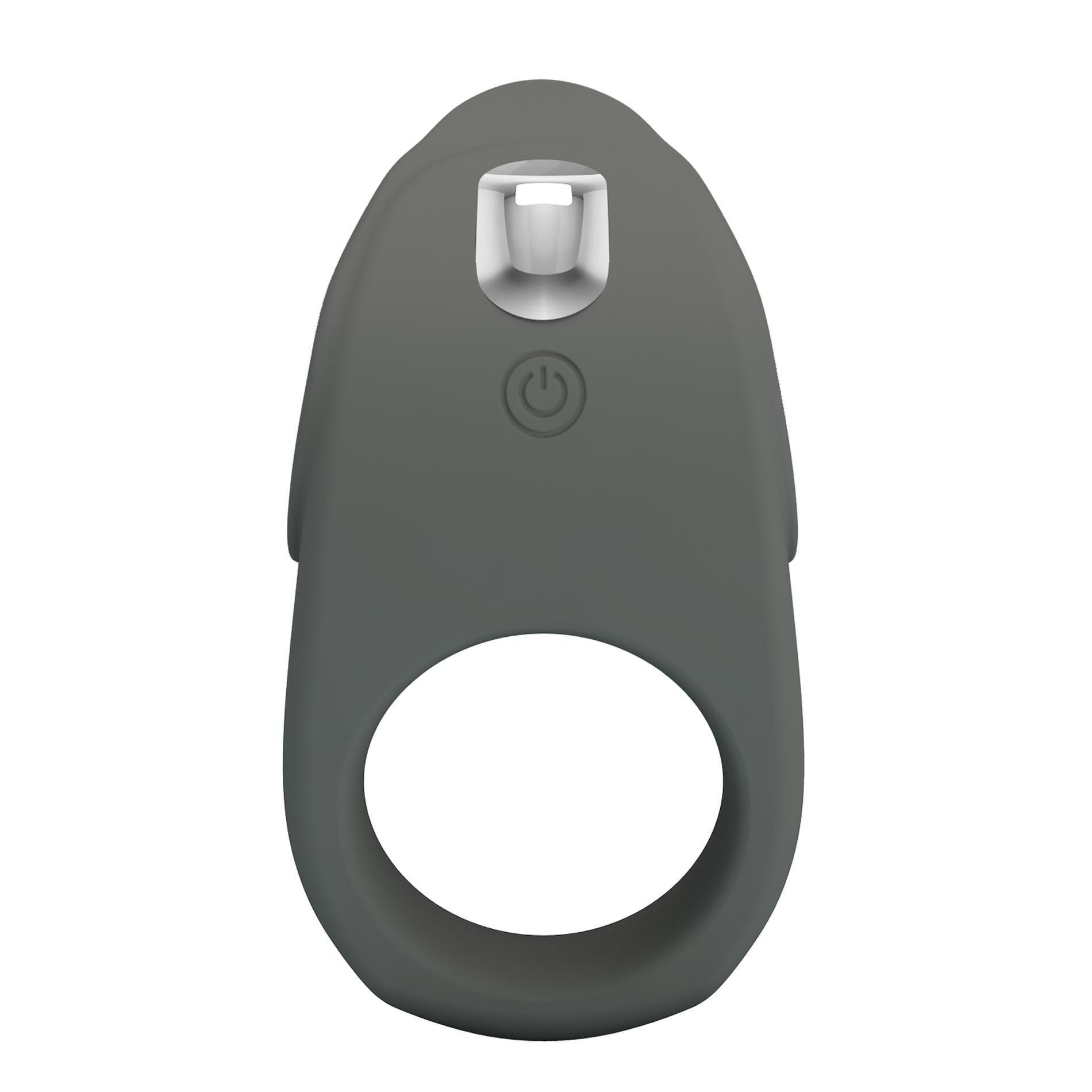 Виброкольцо Pretty Love Master ring, 8,7 см (серый)