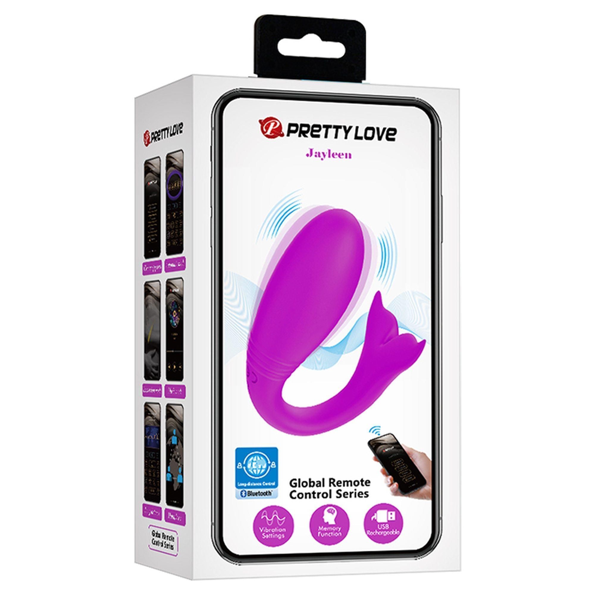 Вібратор Pretty Love Jayleen, 10 см (фіолетовий)