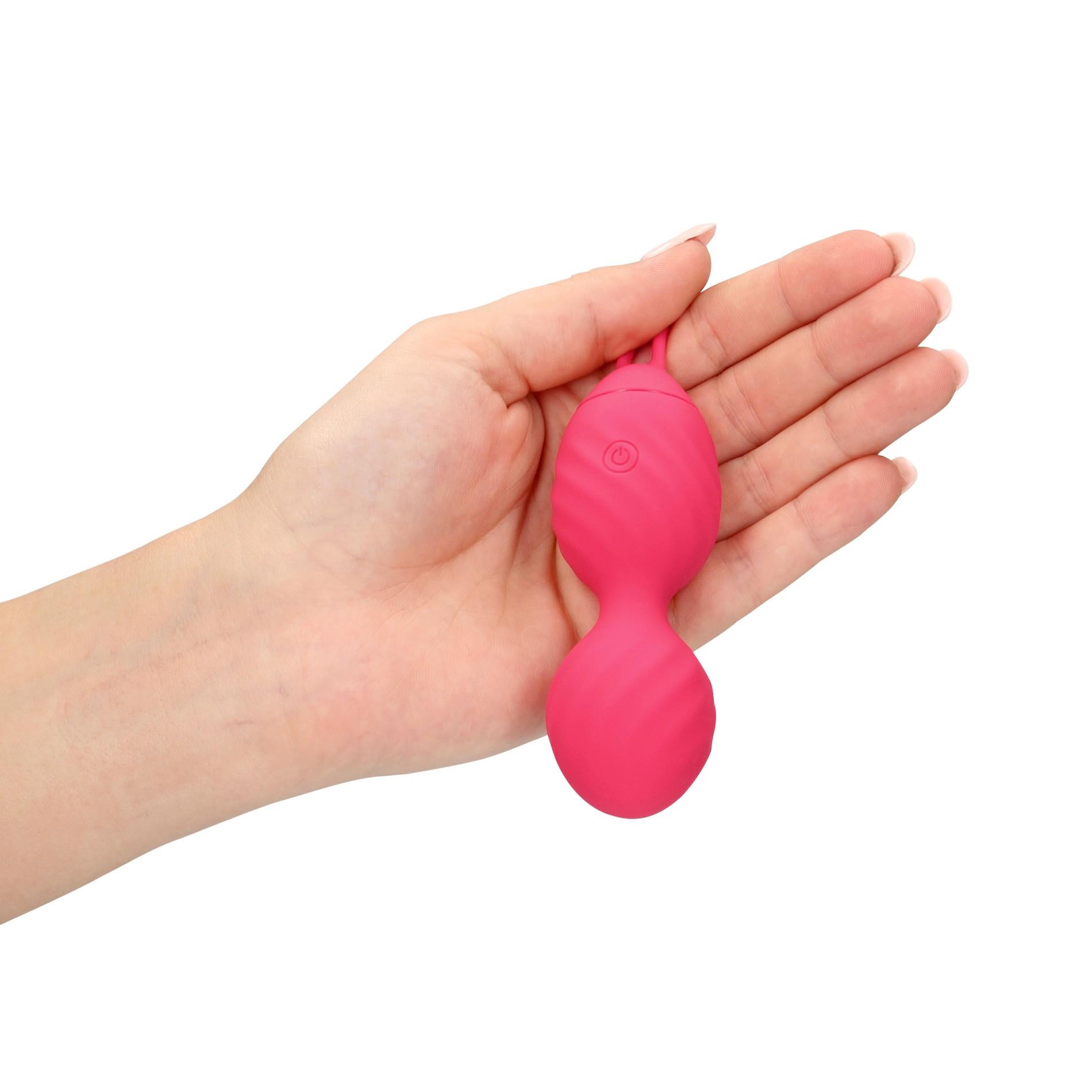Виброяйцо Loveline Egg with Remote Control, 9.2 см (красный)