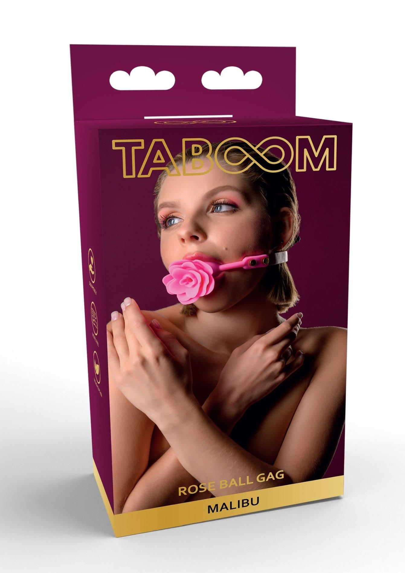 Кляп Taboom Rose Ball Gag Malibu (розовый)