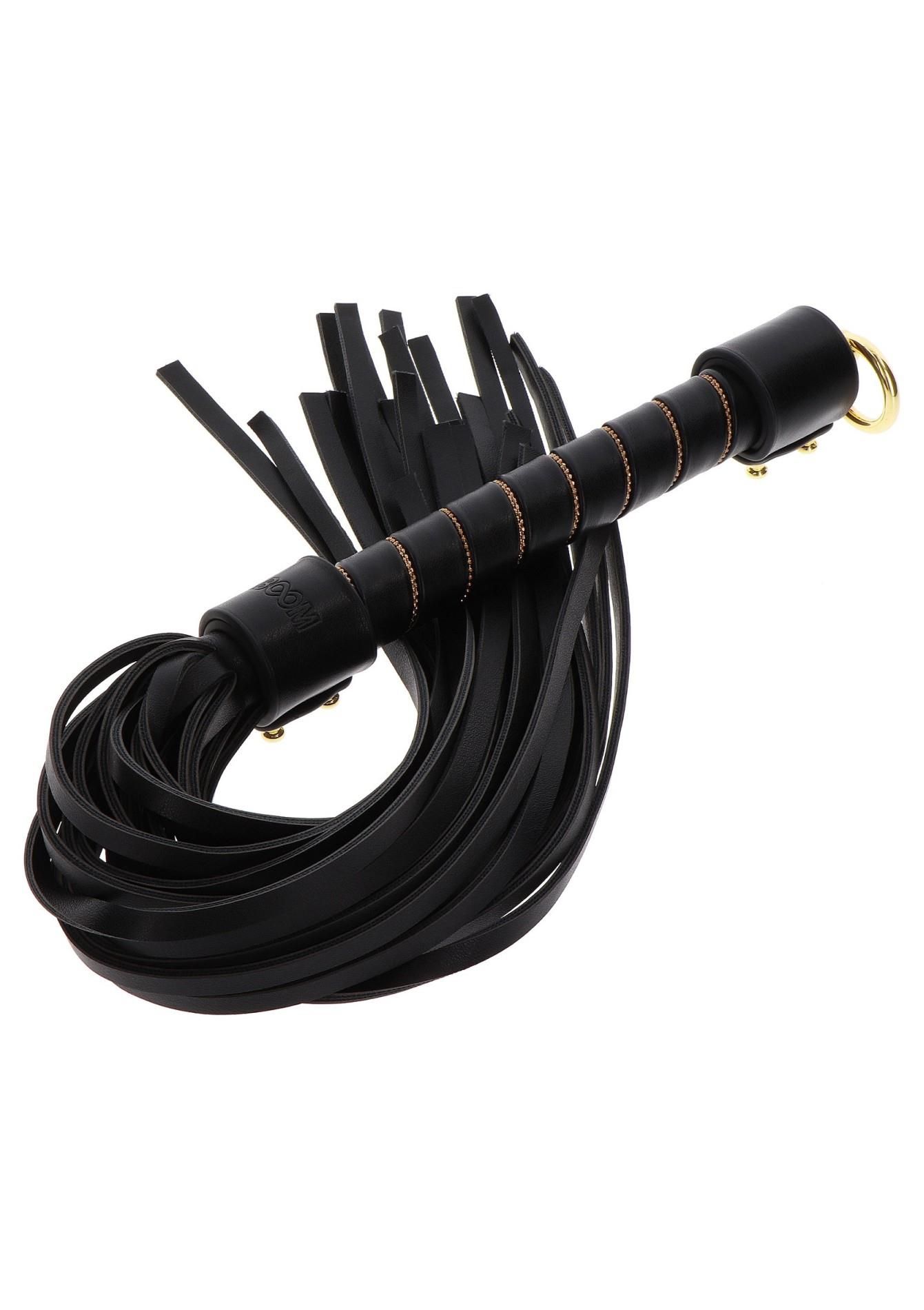 БДСМ флогер Taboom Vogue Studded Whip, 54 см (чорний)