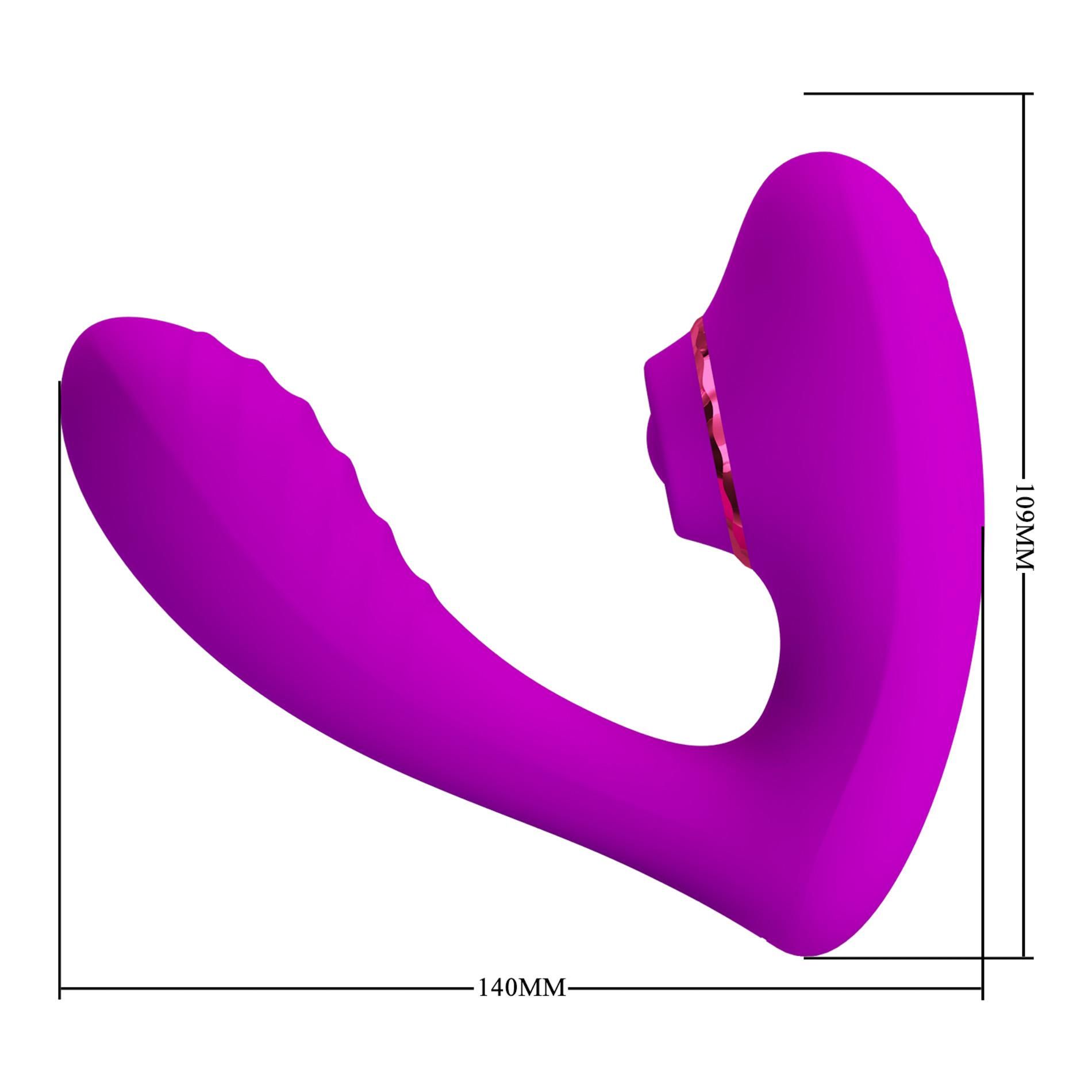 Wibromasażer Pretty Love Naty Clitoral, 14 cm (różowy)