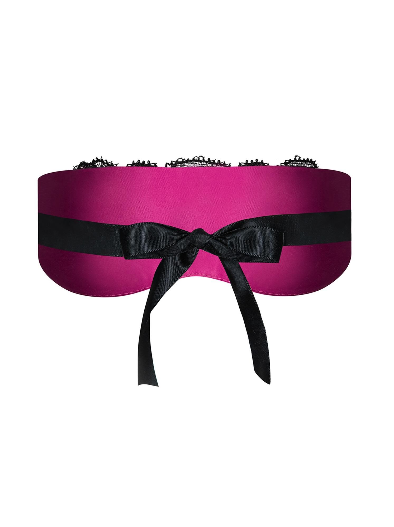 Мереживна маска Obsessive Roseberry, One Size (фуксія)