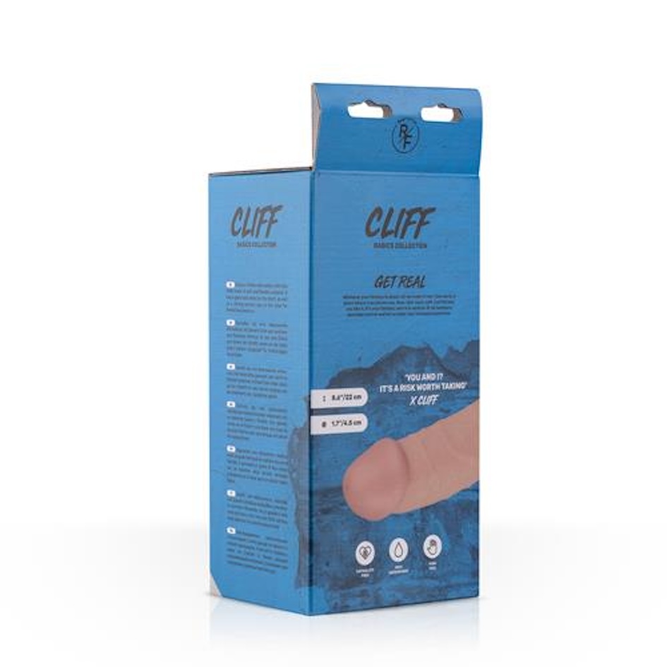 Фаллоимитатор EasyToys Cliff Realistic Dildo, 22 см (телесный)