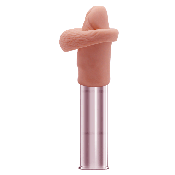 Насадка на пеніс Baile Sex Toys Big Man, 21 см (тілесний)