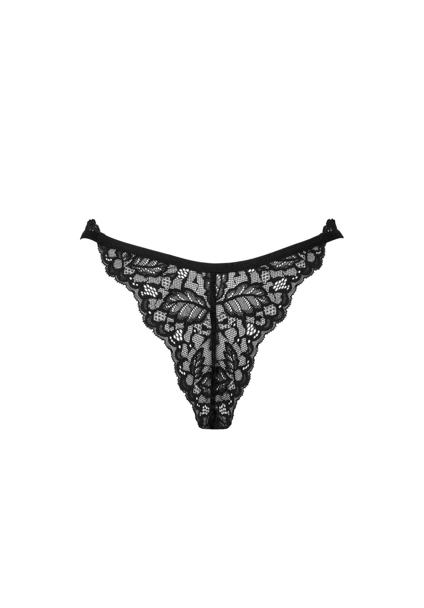 Трусики Obsessive  Bellastia, M/L (черный)