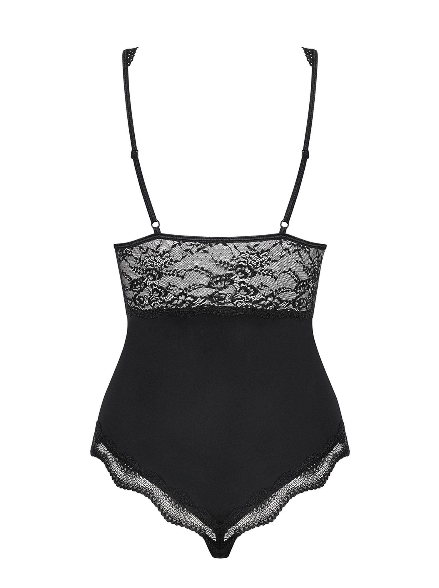 Боди Obsessive Luvae, L/XL (черный)