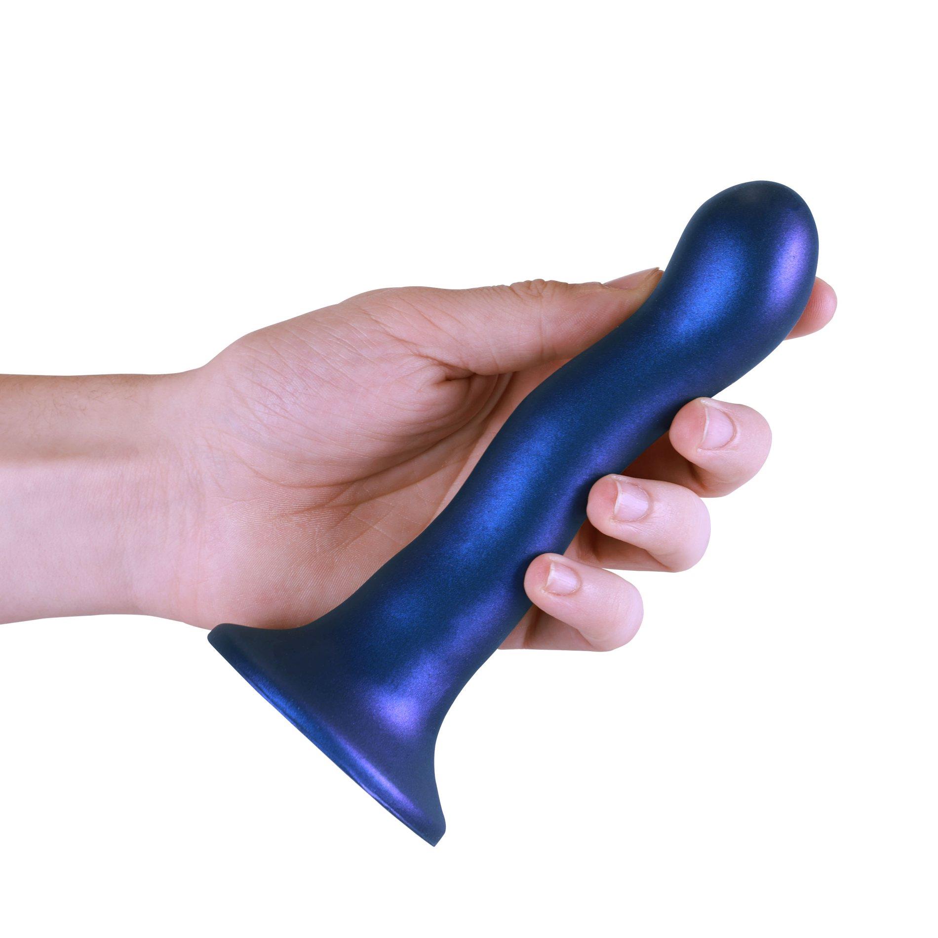 Фаллоимитатор Ouch! Curvy G-Spot Dildo 7'', 18 cm (синий)