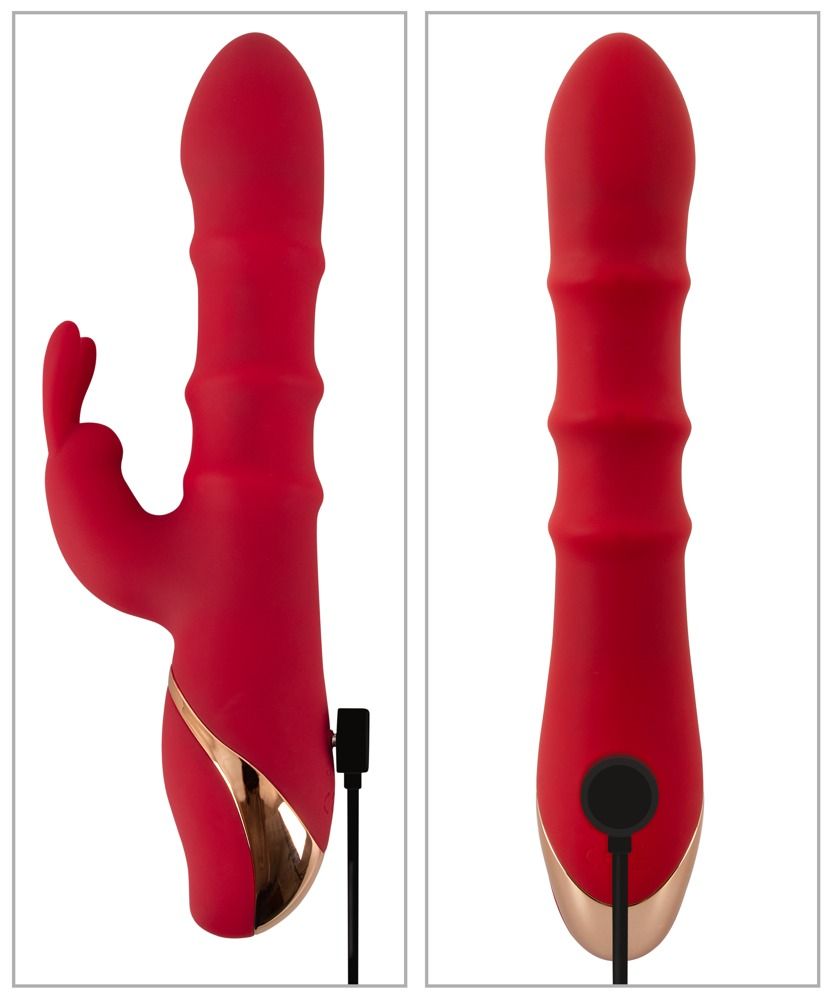 Вибратор-кролик You2Toys Double Bunny, 23.7 см (красный)